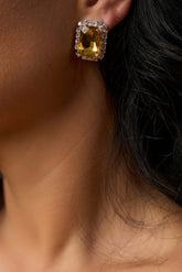 Cercei Carina cu cristale aurii și argintii Sia House pentru femei elegante